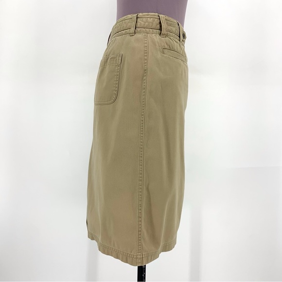 Columbia XCO Khaki Cotton Cargo Style Mini Pencil Skirt, 8 - Picture 9 of 16